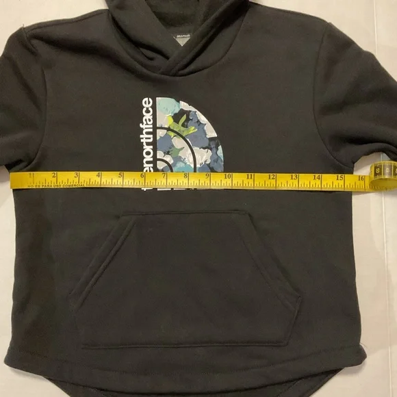 The North Face Girls Fleece Pullover Hoodie Black - Picture 4 of 9